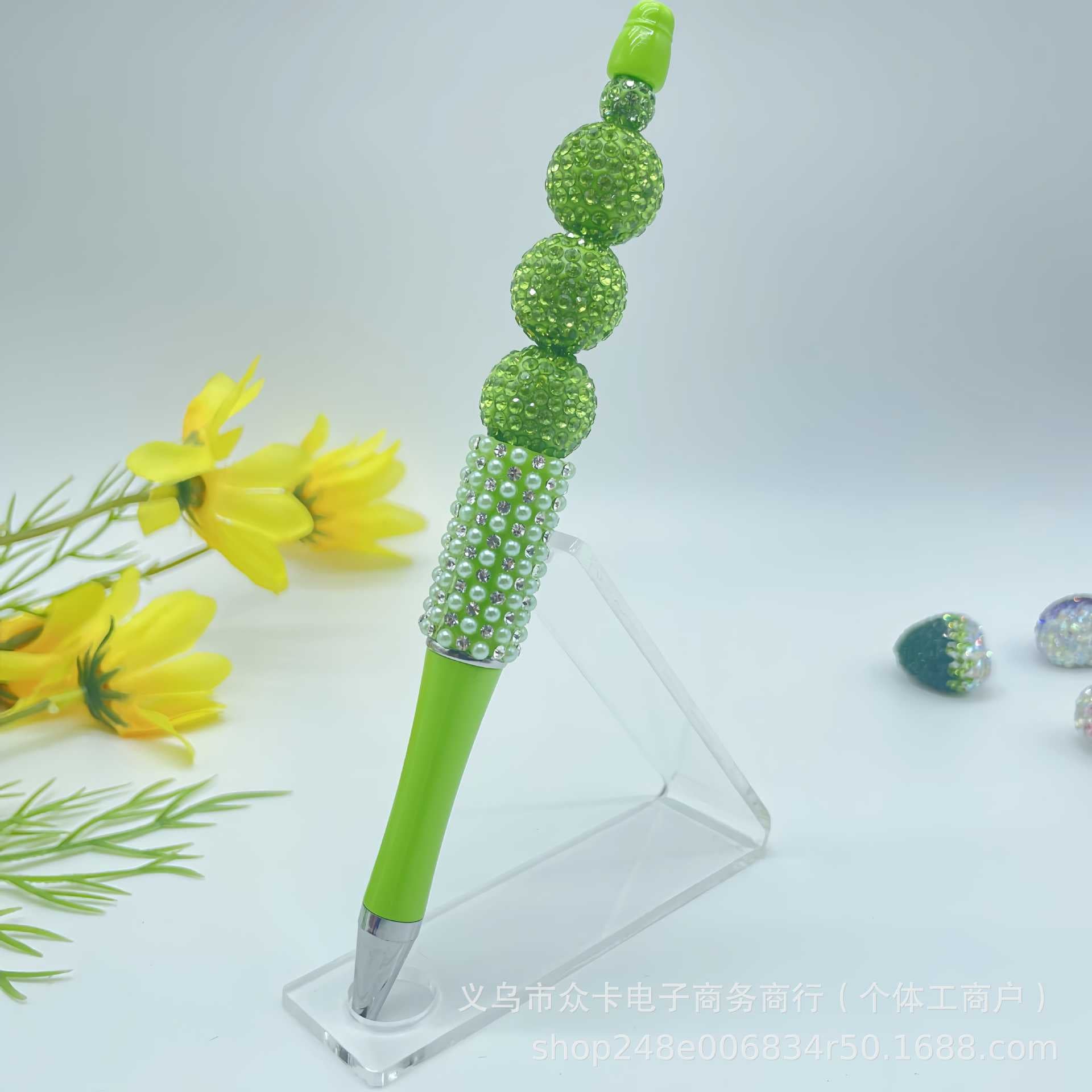 Wholesale 20pcs 16mm Full Diamond Ball Handmade DIY  Fancy Beaded Pen