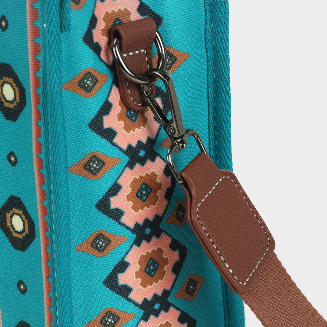 Wholesale Vintage Aztec Ethnic Style Tote Bag Bohemian Canvas Single Shoulder Diagonal Cross Bag