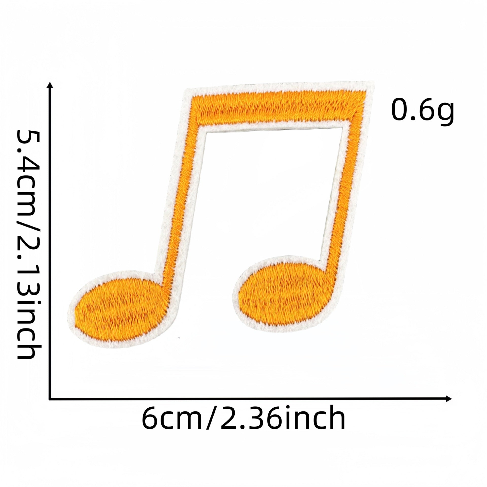 Wholesale Fashion Musical Note Iron On Cloth Patches For DIY Clothing Decoration Boutique Accessory