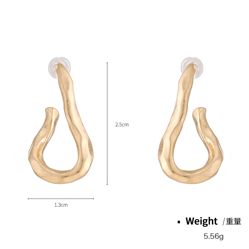 Wholesale Irregular Shape Textured Earrings