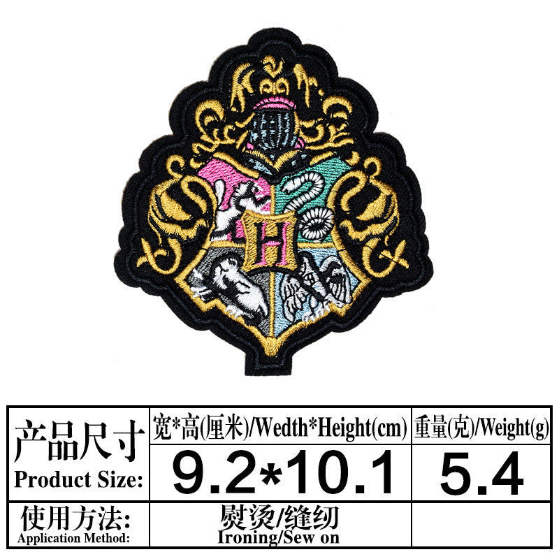 Wholesale 9 Pack Embroidered Iron On Cloth Patches Badges For Casual Clothing And DIY Craft Supply