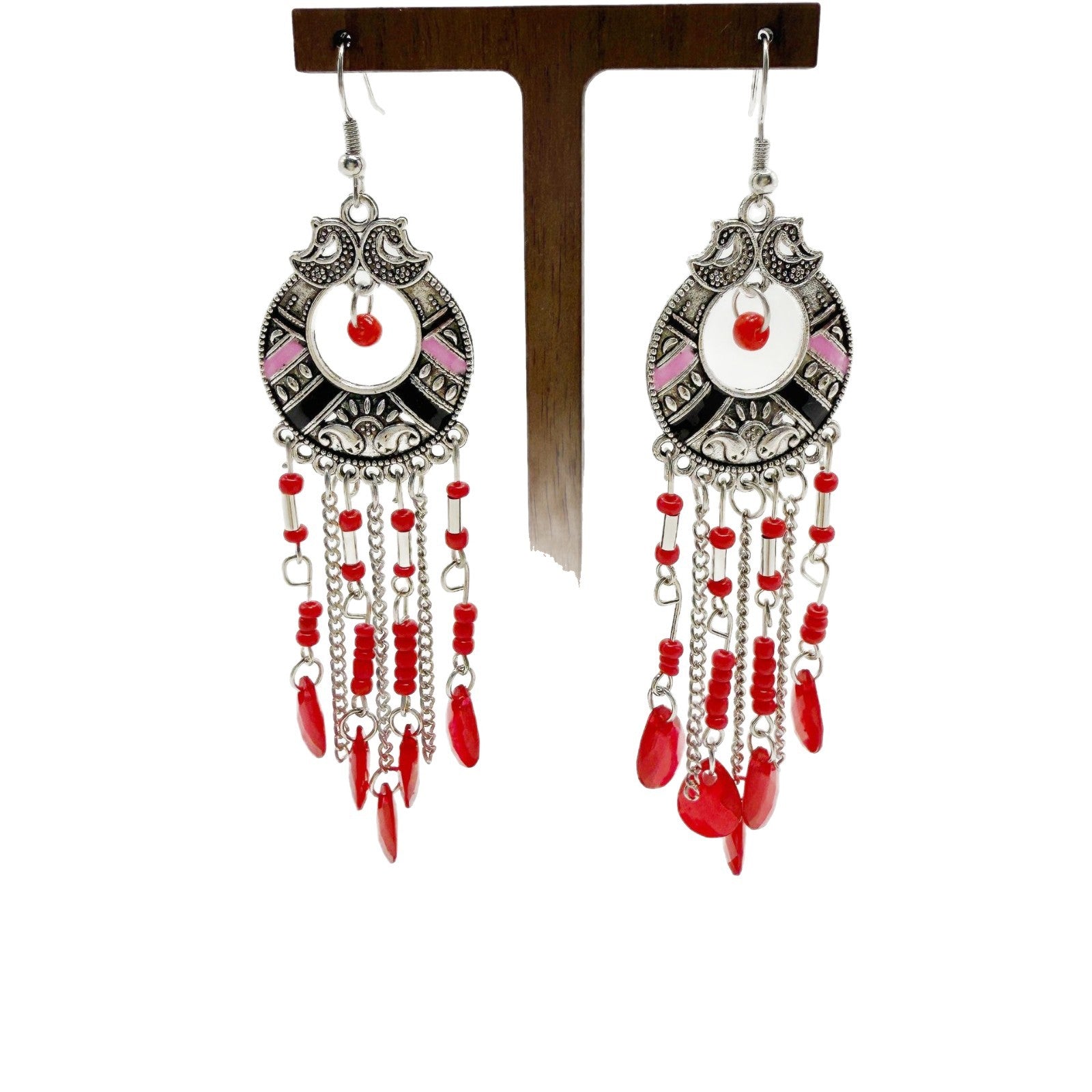 Wholesale Long tassel Bohemian earrings