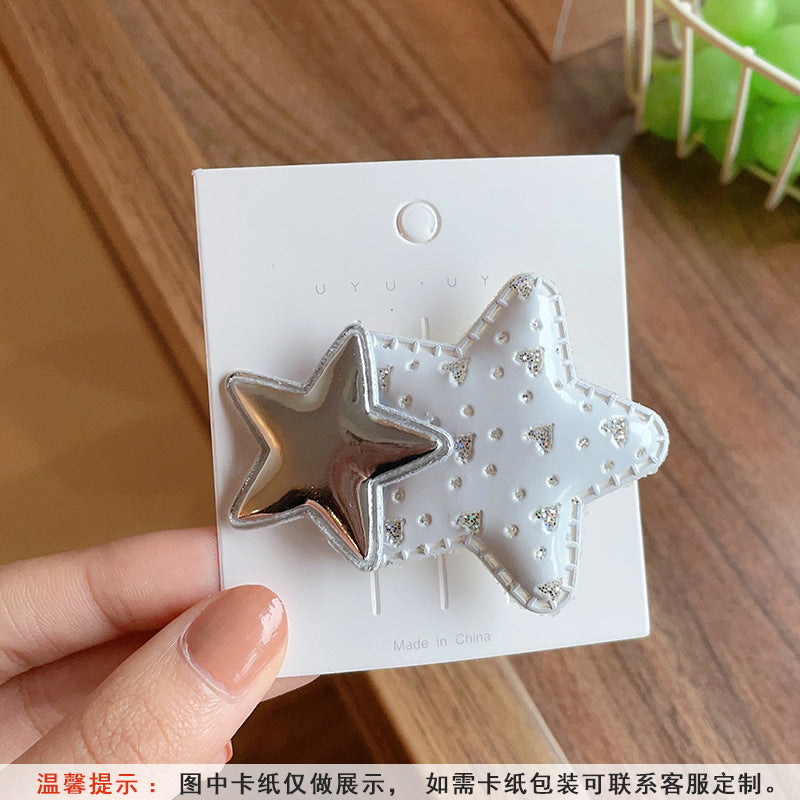Wholesale Cute Star Niche Spicy Girl Metal Hair Clips