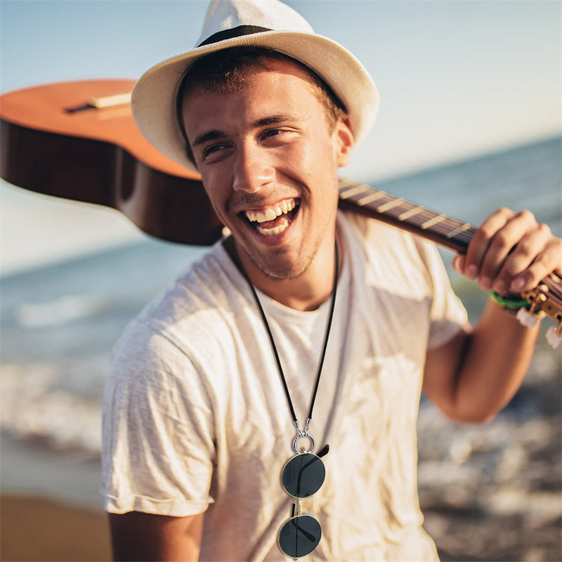 Wholesale  Creative Glasses Chain Hanging Neck Sunglasses Necklace