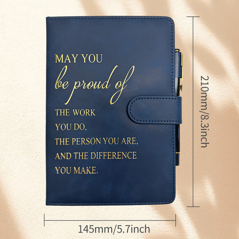 Wholesale Cross-border notebook in stock wholesale Amazon leather plan hand ledger temu incentive magnetic buckle notebook customization