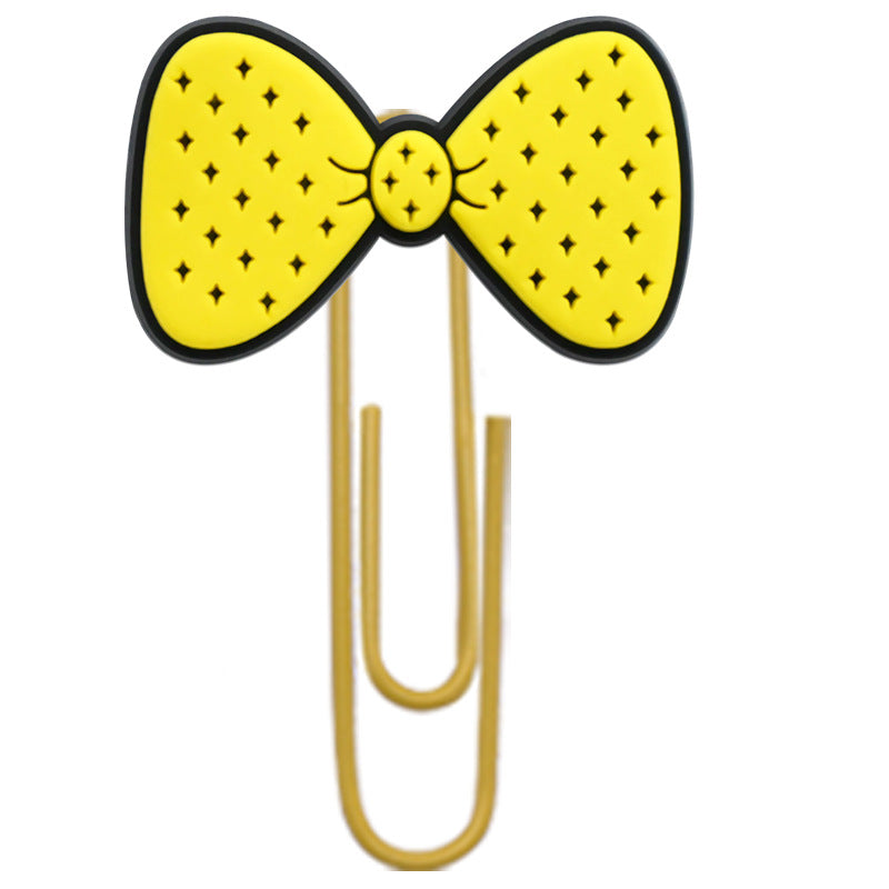 Wholesale Random 50pcs Cartoon bow student paper clip bookmark