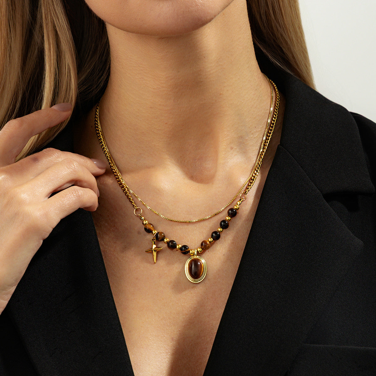 Wholesale  Vintage Geometric Round choker necklace