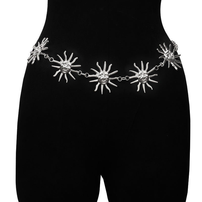 Wholesale Sunflower Adjustable Belt Body Chain