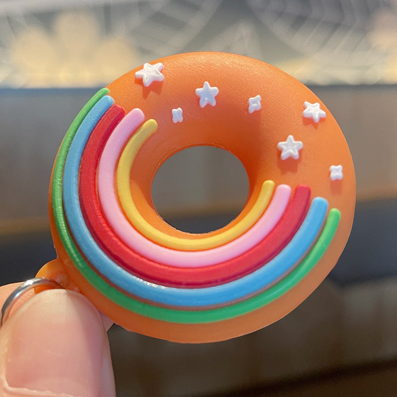 Wholesale PVC Donut Keychains