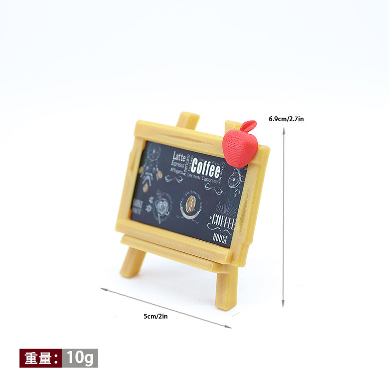 Wholesale coffee shop mini frame Doll Accessories
