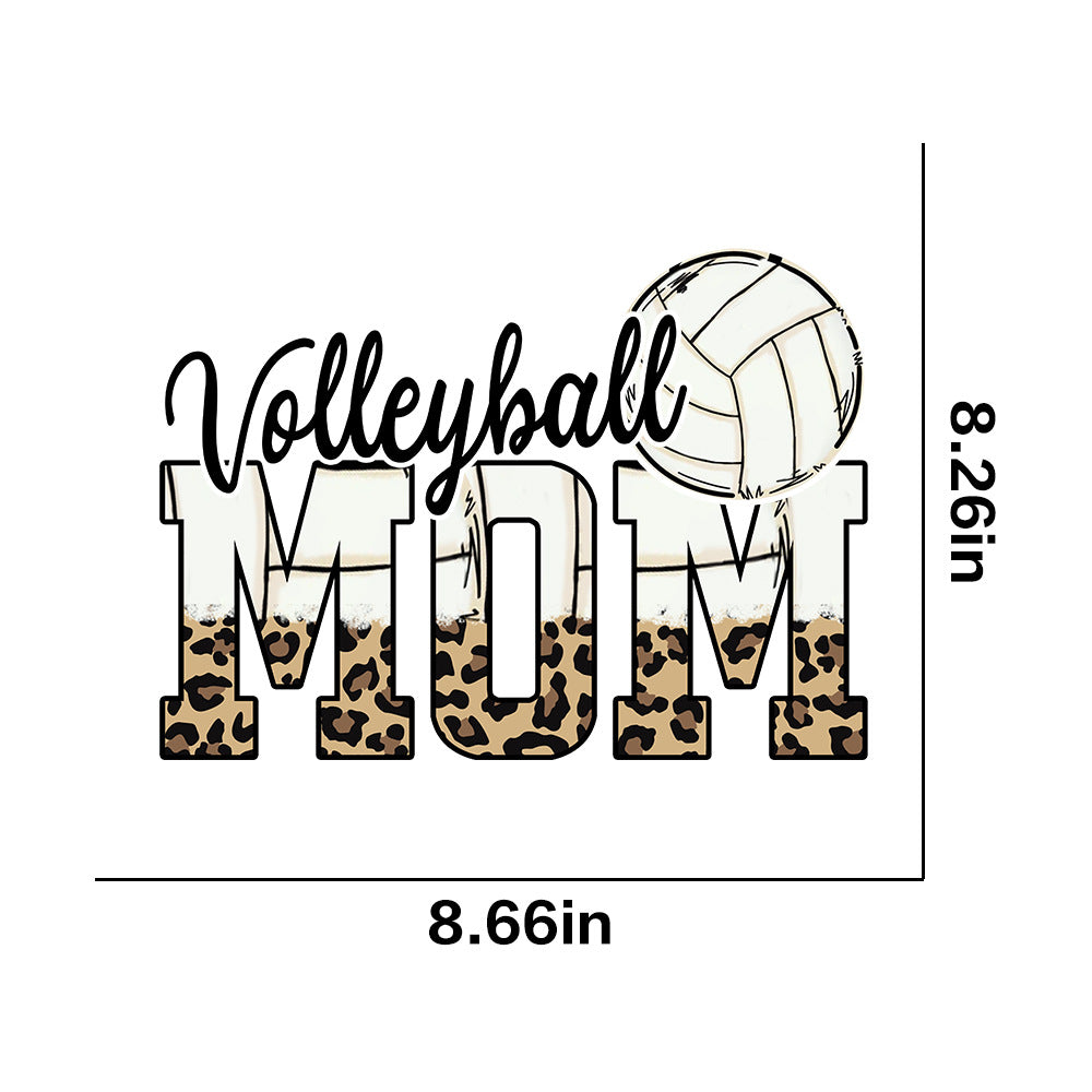 Wholesale Leopard print rugby pattern UV DTF Ready to Press Transfers Wraps