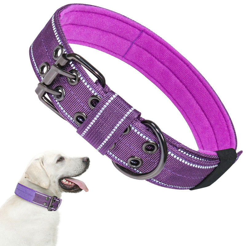 Wholesale Nylon Tactical Five-speed Adjustable Pin Buckle Pet Collar