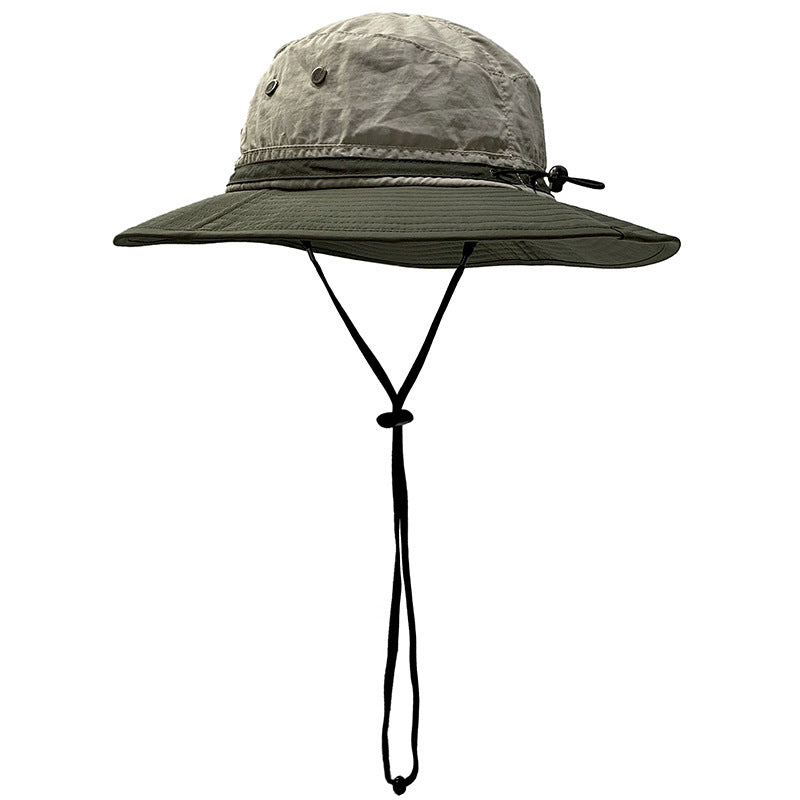 Wholesale Summer Quick Dry Breathable Drawstring Cotton Fisherman Hat