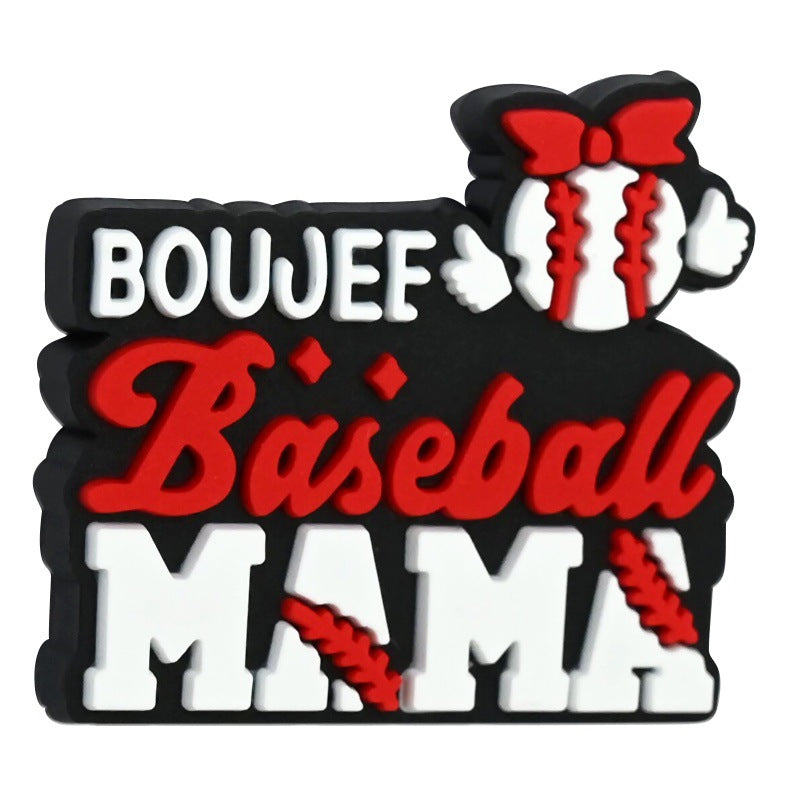 Wholesale Random 100pcs Cartoon Baseball Sports Beads  Focus Beads