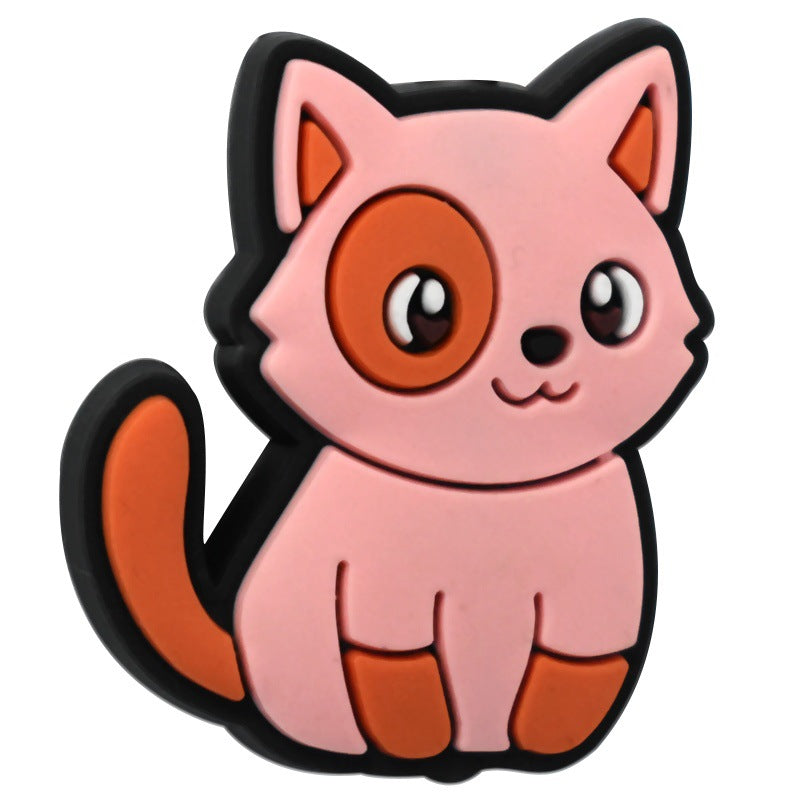 Wholesale Random 100pcs Cute Cartoon Cat Series DIY Pvc Soft Glue Beads