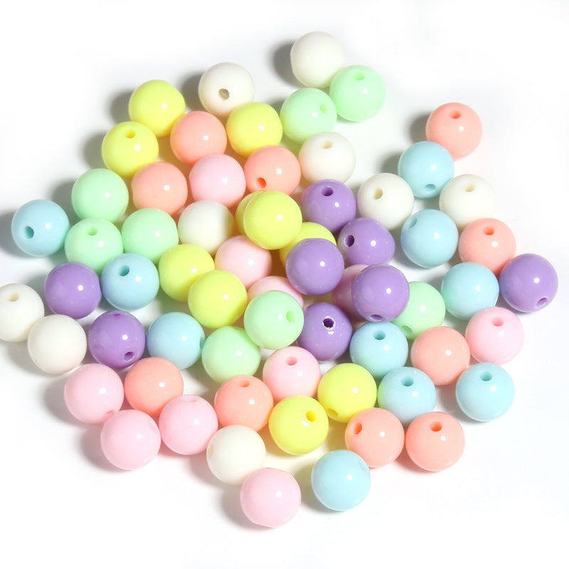 Wholesale 100 Pcs/pack Valentine's Day Candy Colored Acrylic Beads