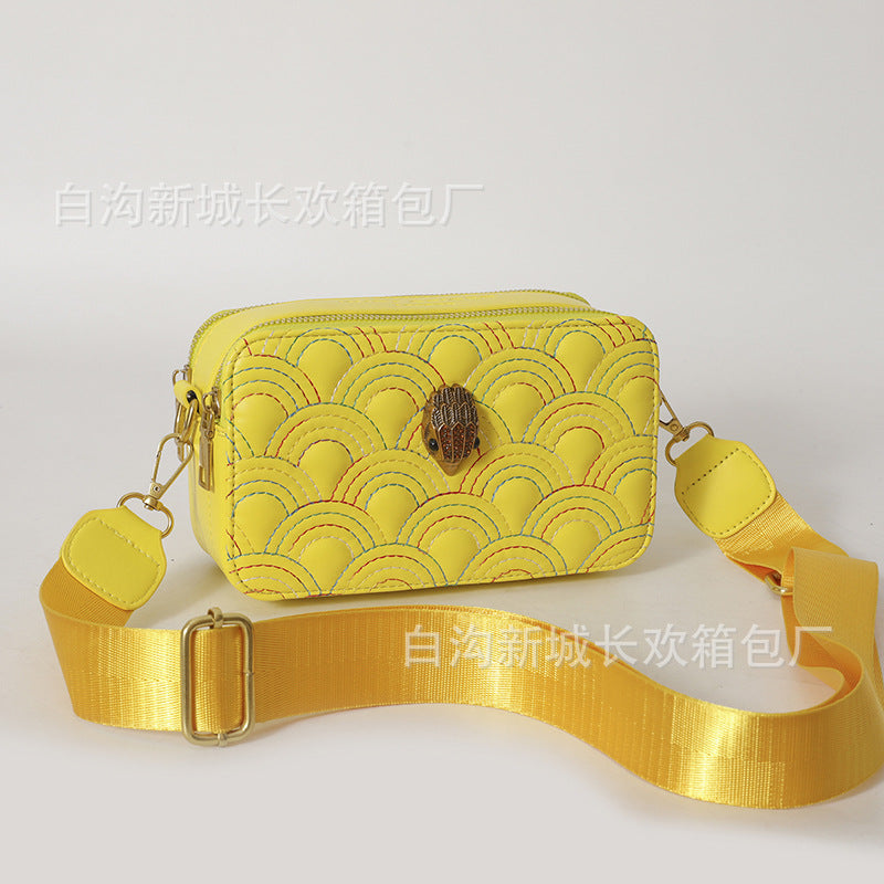 Wholesale Eagle Head Versatile Wide Shoulder Strap One Shoulder Crossbody PU Bag