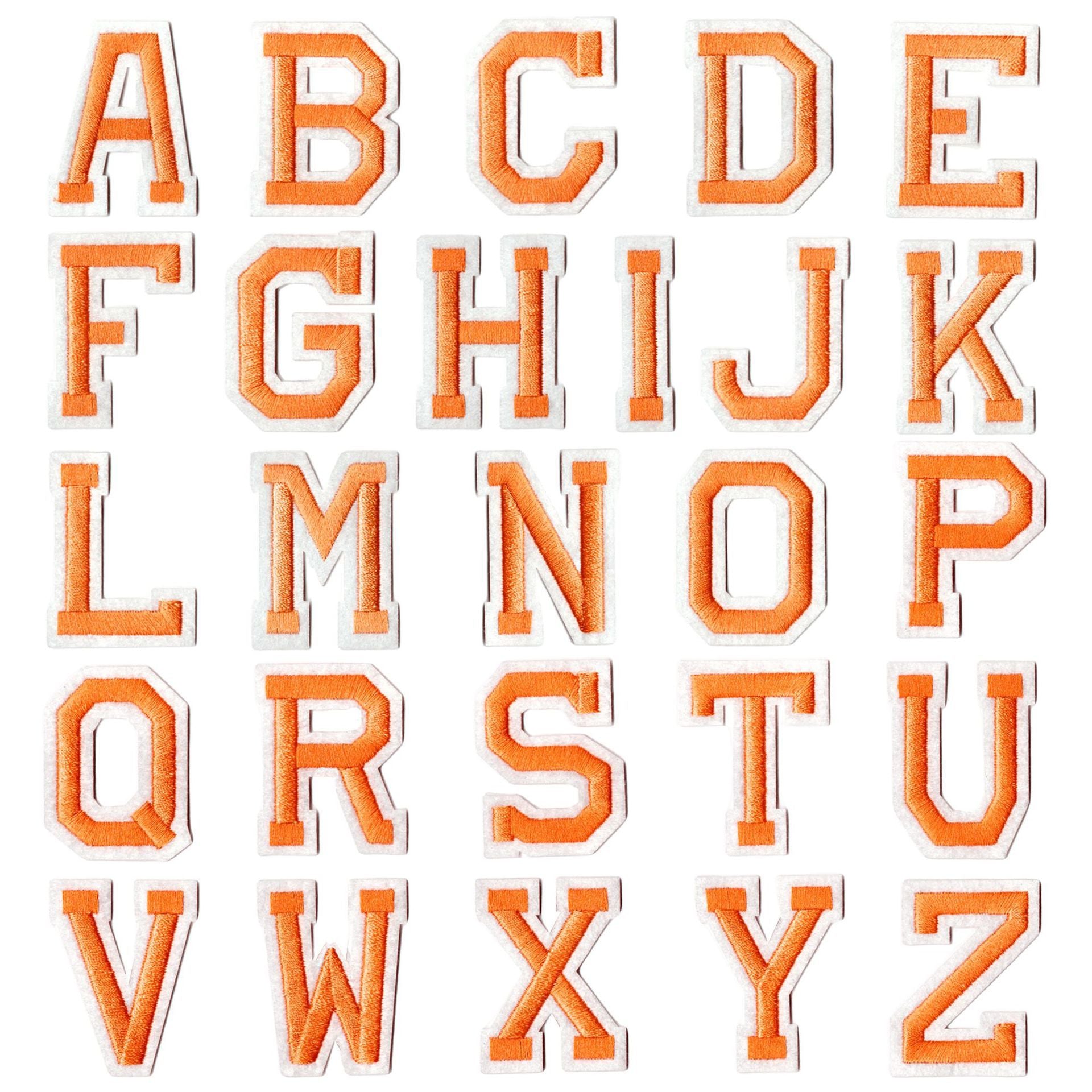 Wholesale Fabric Embroidered Alphabet Patches 26 Gold Letters Set For DIY Clothing Towel Decorative Gift