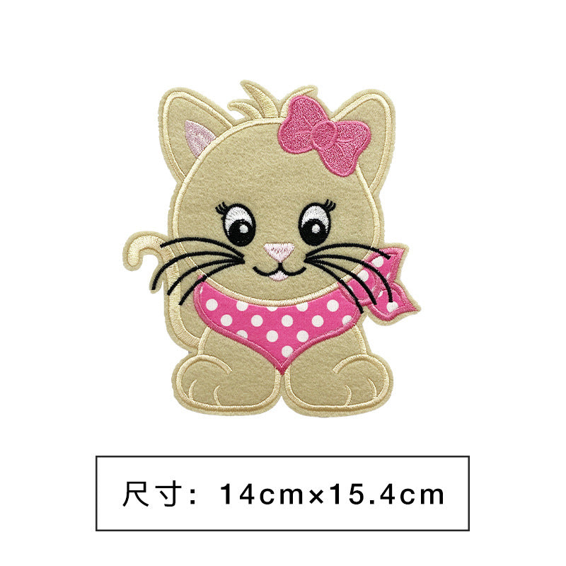 Wholesale Cartoon embroidery clothing decoration large patch cloth stickers