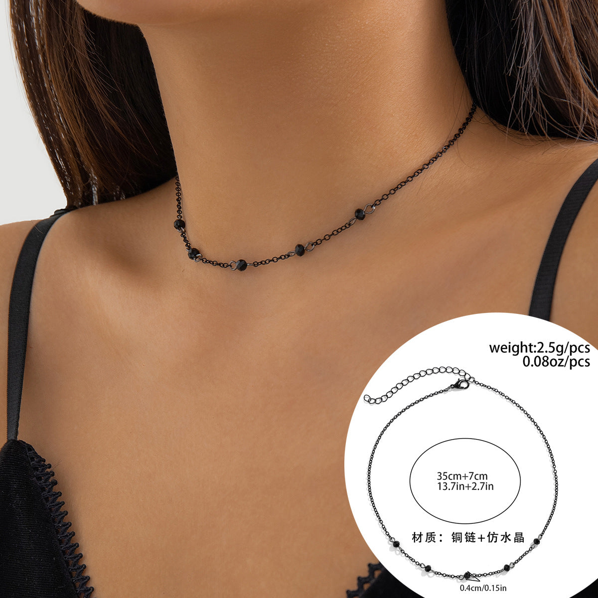 Wholesale Retro Gothic dripping blood tassel niche sweet cool metal drop necklace