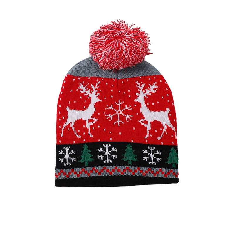 Wholesale Christmas Hats Children's Knitted Woolen Hats Colorful Knitted Hats Christmas Hats