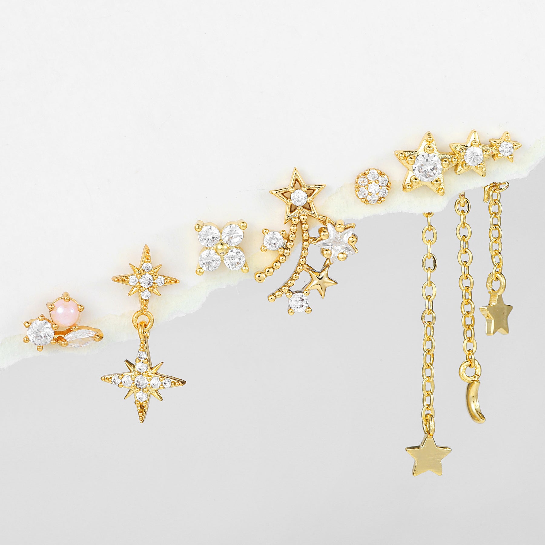 Pendientes de circón micro pavimentado al por mayor