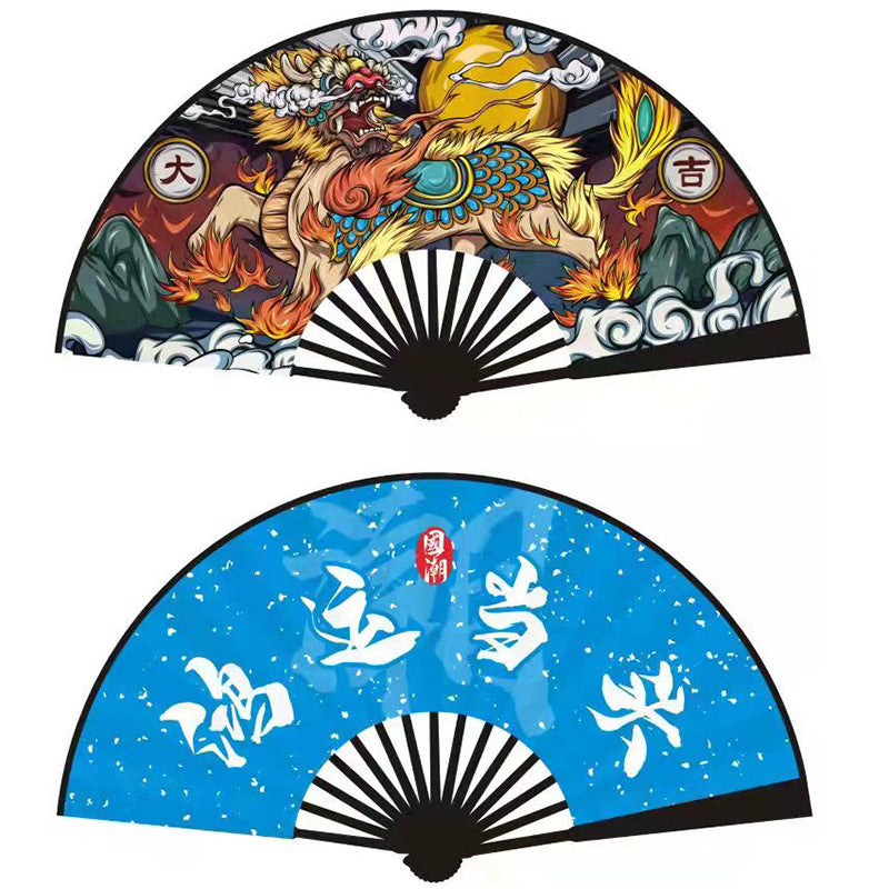 Wholesale 10 -inch Double -sided Chinese Ancient Style Folding Fan