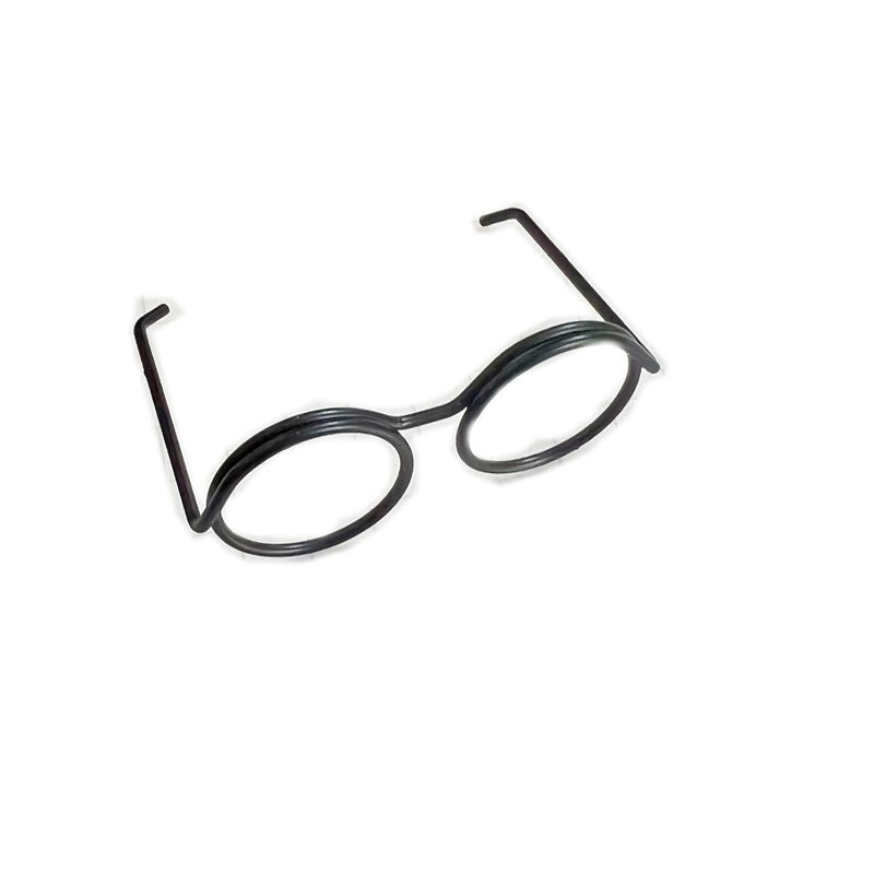 Wholesale 10pcs/ pack 3. 5cm Wire Black Mini Glasses Confused Doll Accessories
