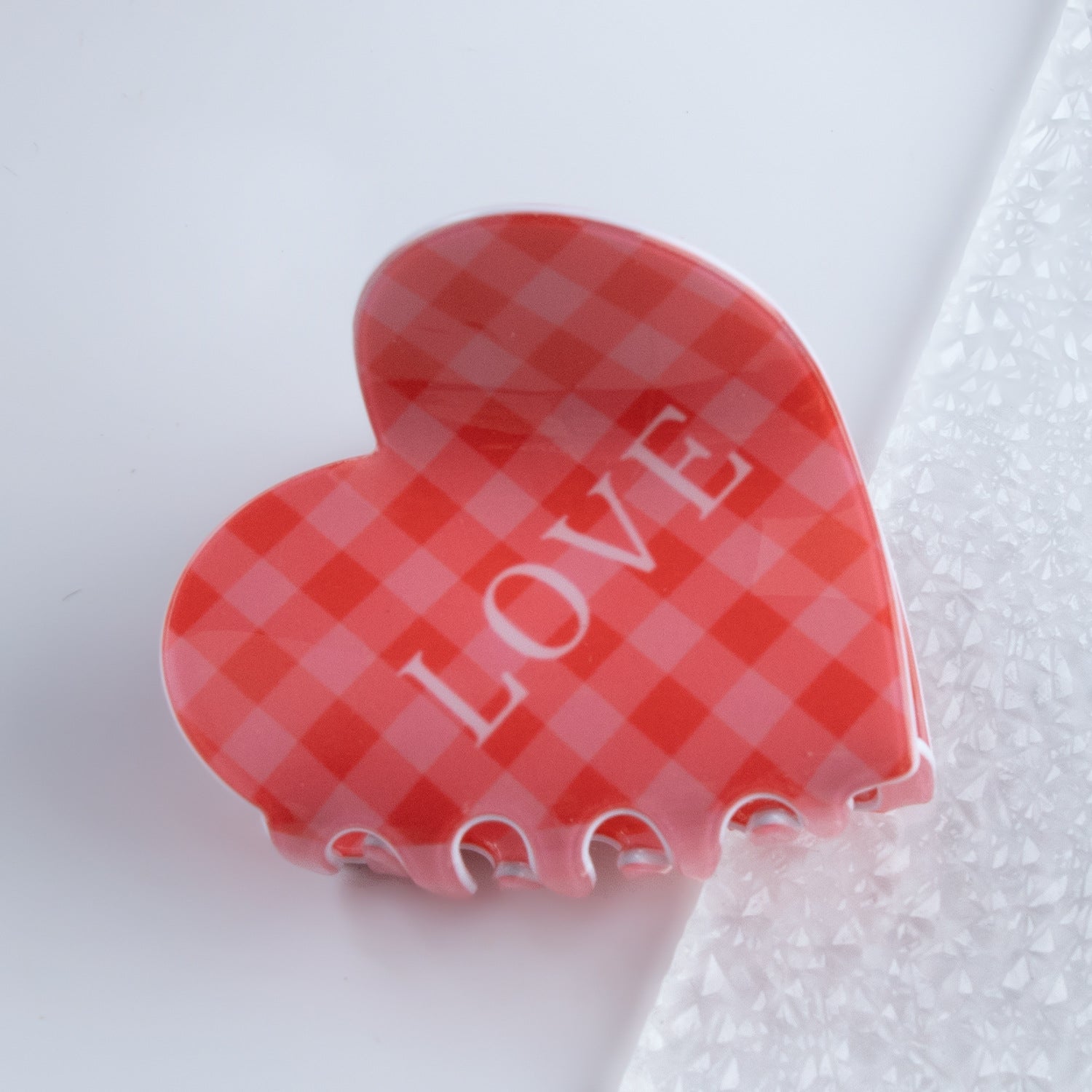 Wholesale Rose Plaid Letter Love Red Valentine's Day Autumn and Winter Hairpin