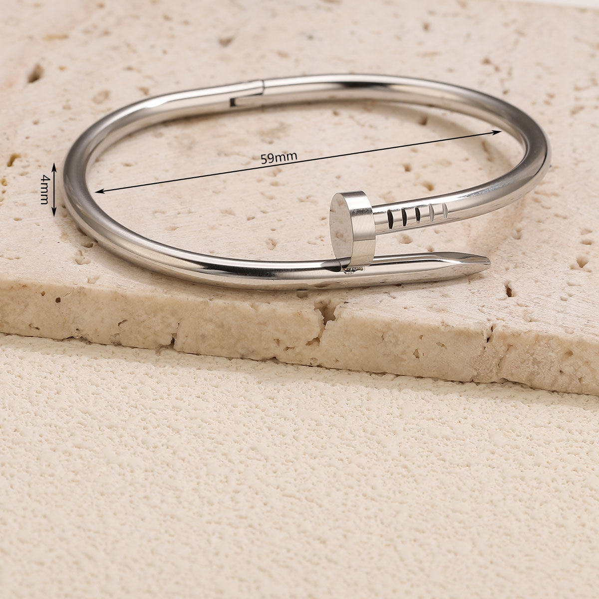 Wholesale Stainless Steel Slim Waist Bracelet with Diamond Inlay