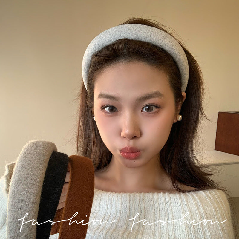 Wholesale Grey wide bow headband