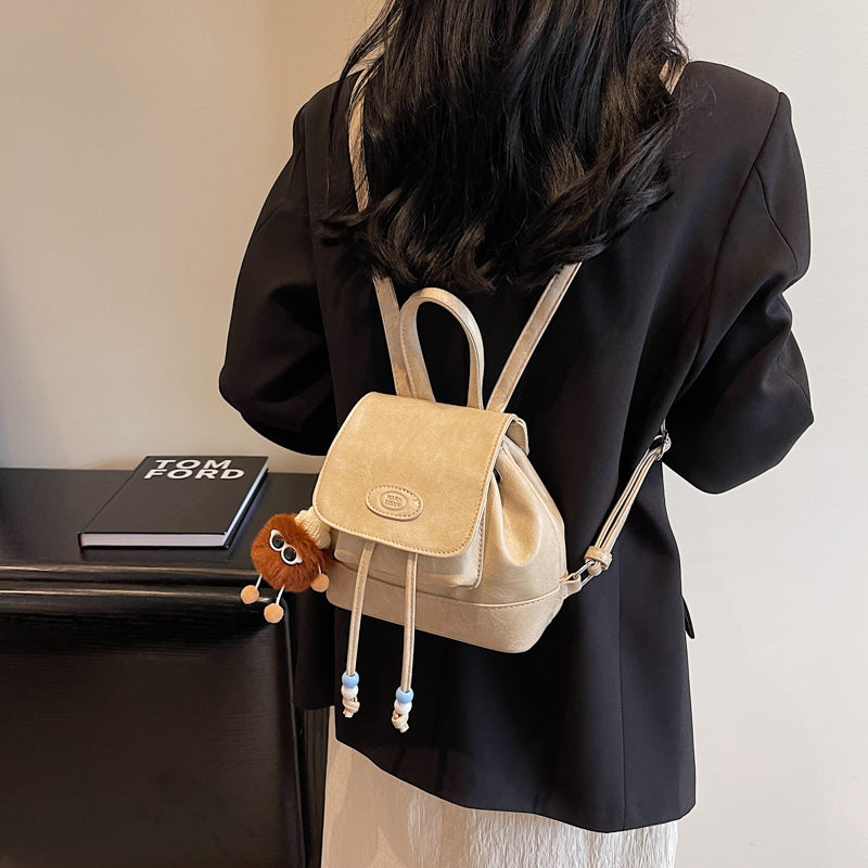 Wholesale 2023 Versatile Denim Stitching PU Backpack