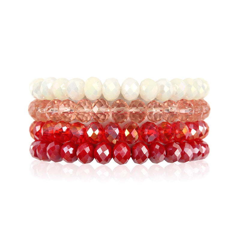 Wholesale DIY Crystal Colorful Elastic Bracelet
