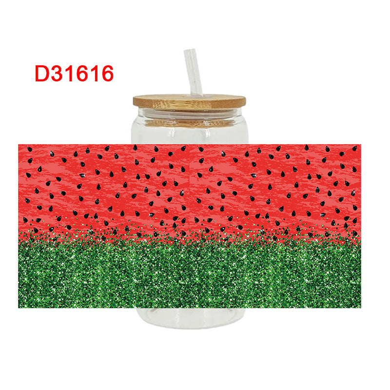 Wholesale Colorful Fruits in Summer 16oz Cup UV DTF Wraps