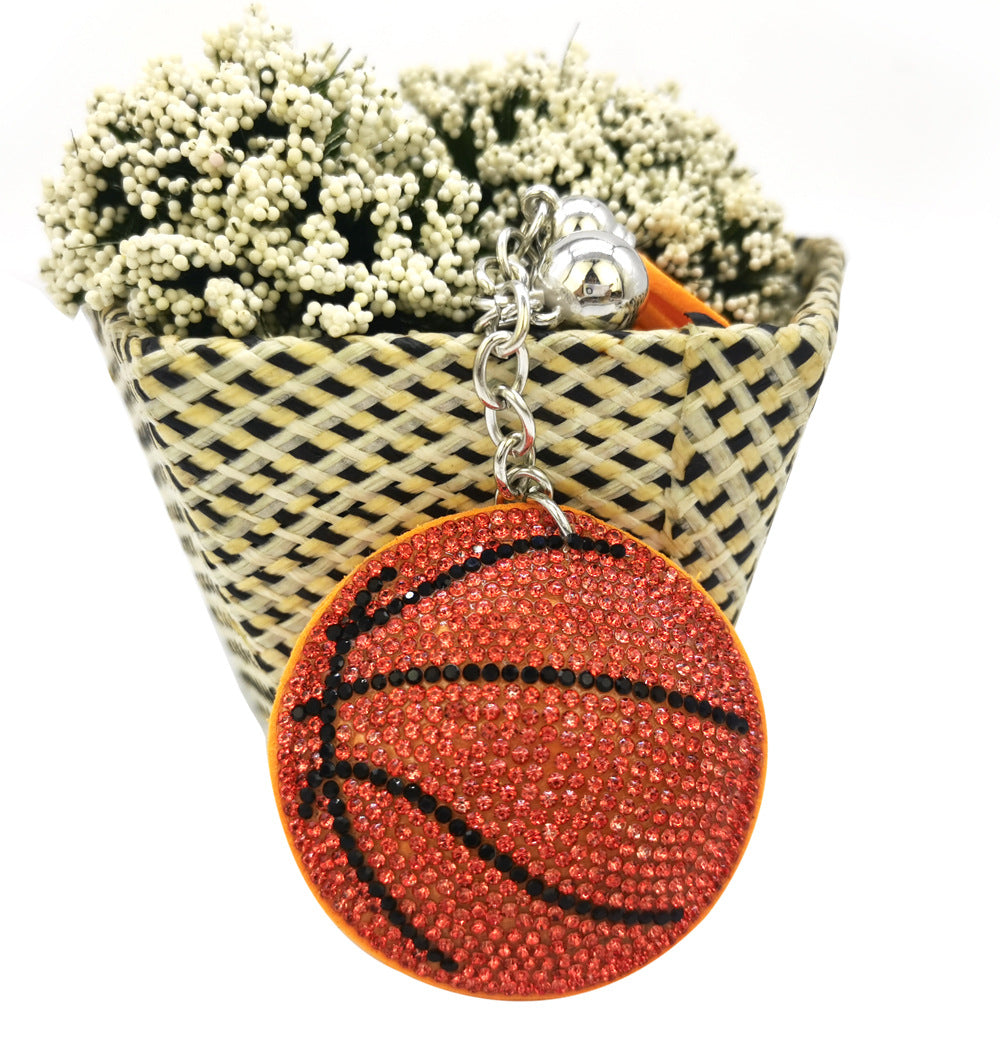 Wholesale Creative diamond baseball keychain