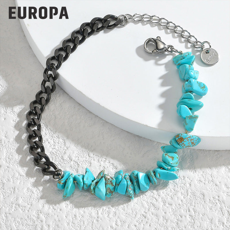 Wholesale Titanium Steel Gravel Bracelet