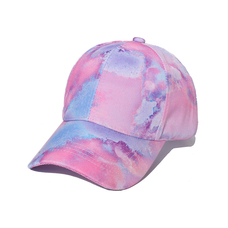 Wholesale Hip Hop Visor Tie Dye Polyester Baseball Cap