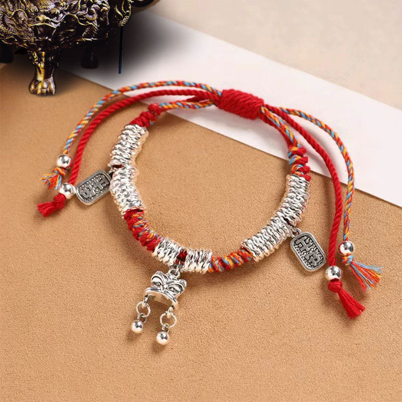 Wholesale Handmade Cotton Rope Bracelet Adjustable Stacked Rope Bracelet