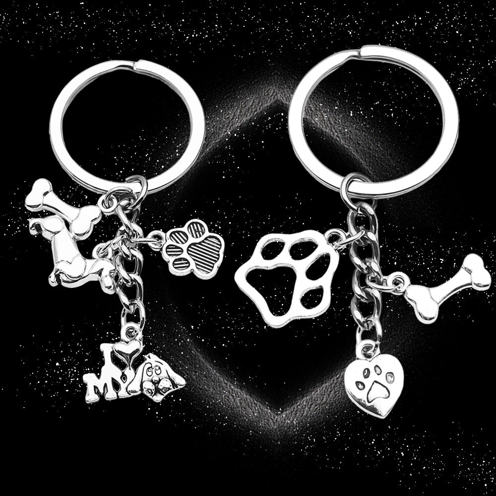 Antique silver oil drop key creative accessories