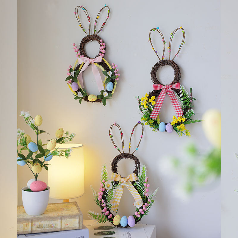 Wholesale wholesale Easter Garland foam egg rabbit Garland decoration home decoration