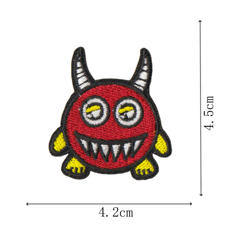 Wholesale 9 Piece Monster Graffiti Embroidered Patches For DIY Clothing Bags Iron On Decorative Fashion Gift