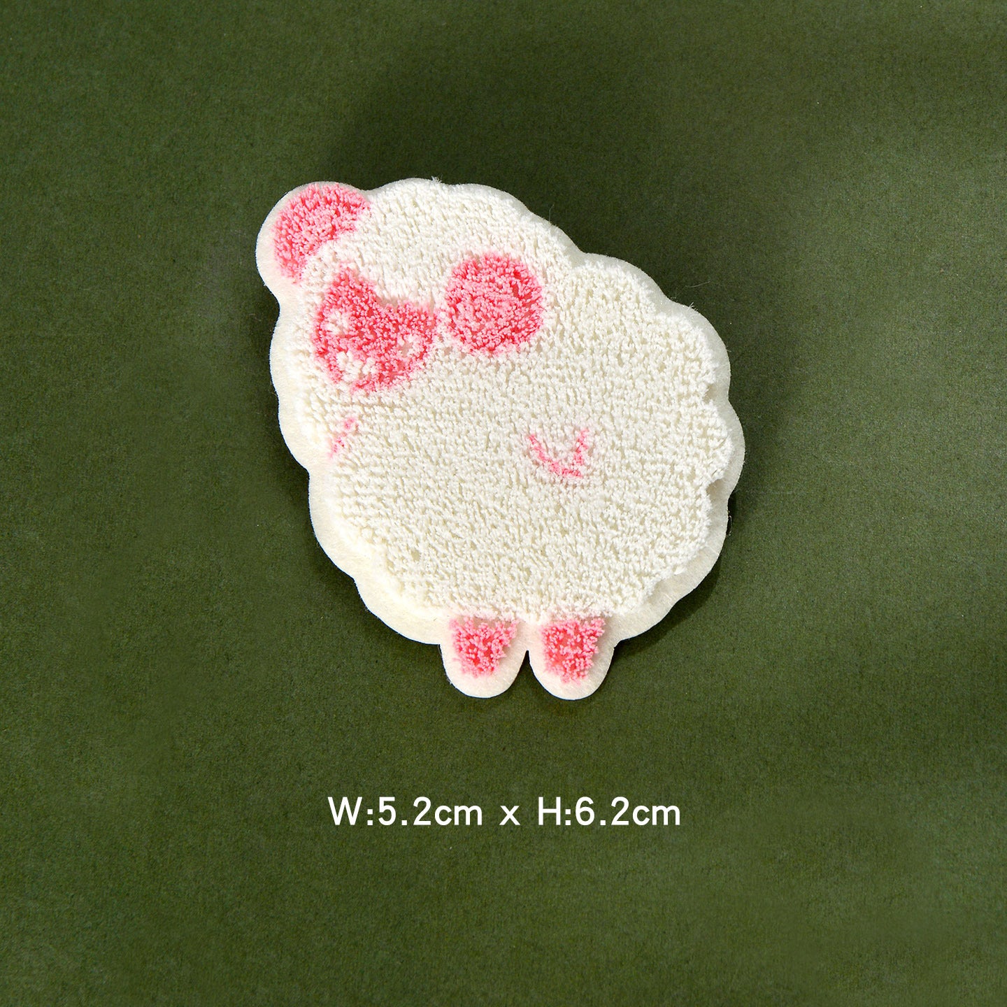 Wholesale Chic Embroidered Cartoon Sheep Patch Plush DIY Badge For Towel And Clothing Decoration
