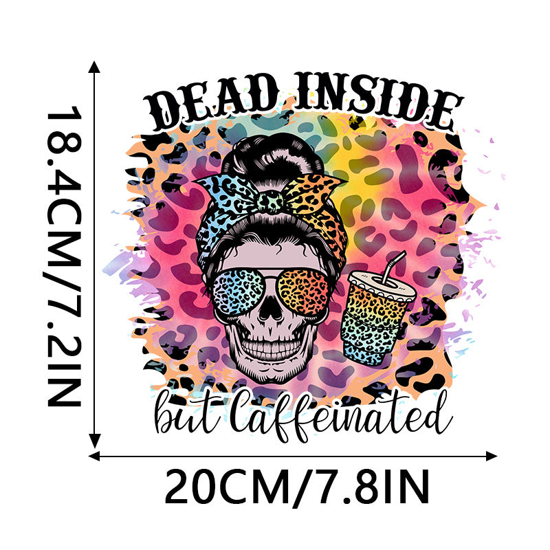 Wholesale 10pcs Leopard print coffee UV DTF Ready to Press Transfers Wraps