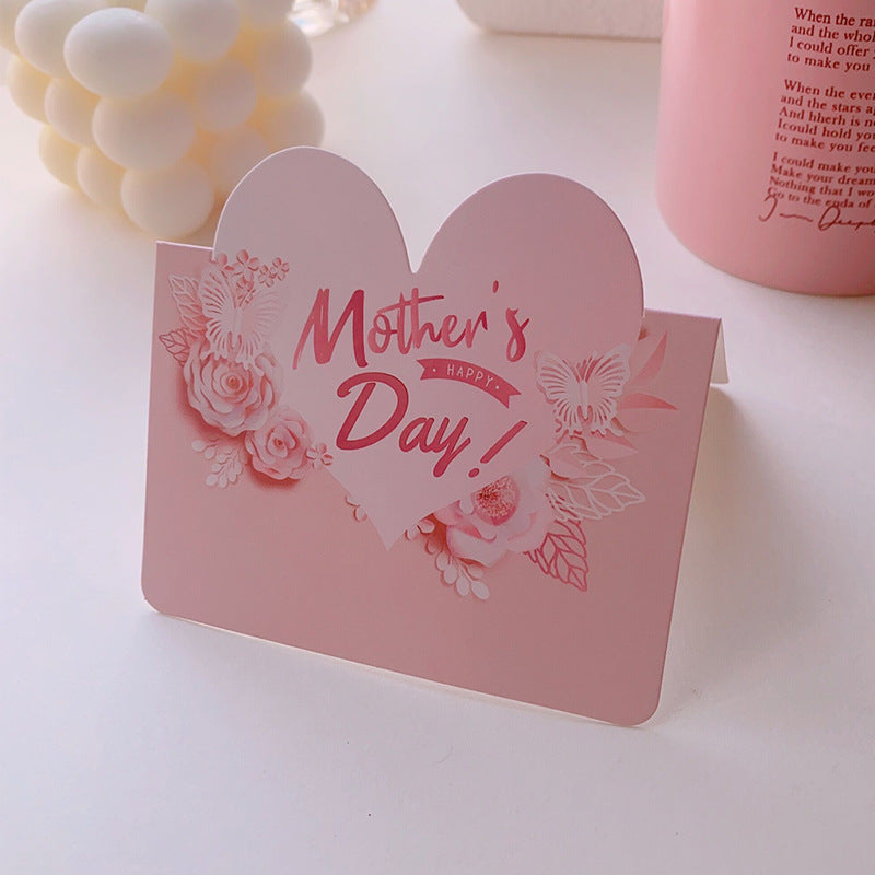 Wholesale of 10pcs/pack Mother's Day Love Flowers Paper Greeting Cards