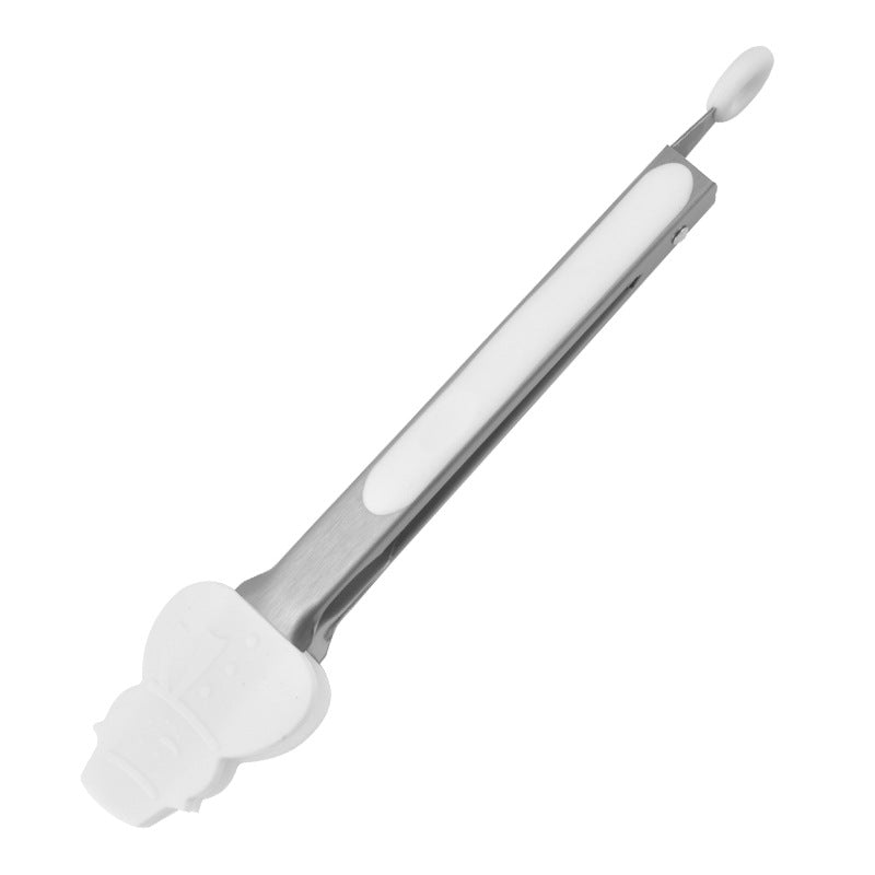 Wholesale Christmas Tree Snowman Stainless Steel Silicone Food Clip