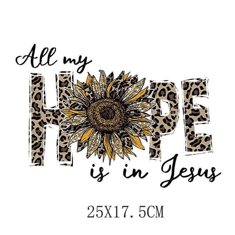 Wholesale Flower and letter heat transfer printing  UV DTF Ready to Press Transfers Wraps