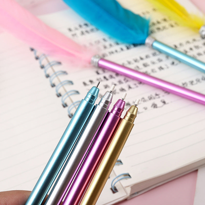 Wholesale Plastic Goose Feather Gel Pen