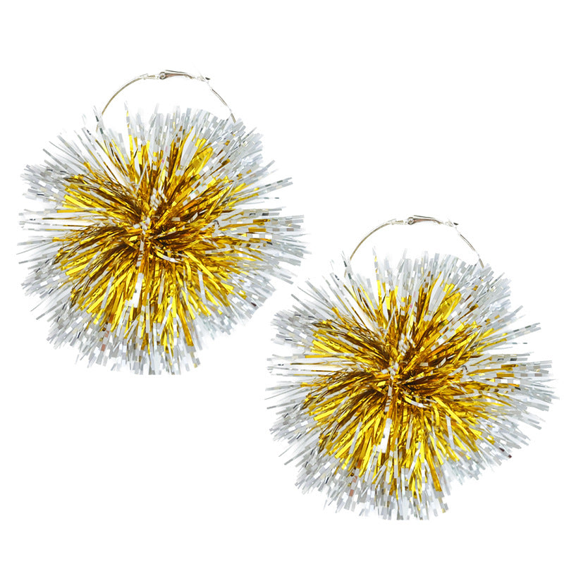 Wholesale 2 Pairs/pack Christmas Atmosphere: Smoke, Christmas Tree, Fruit Plant, Snow Drop Earrings