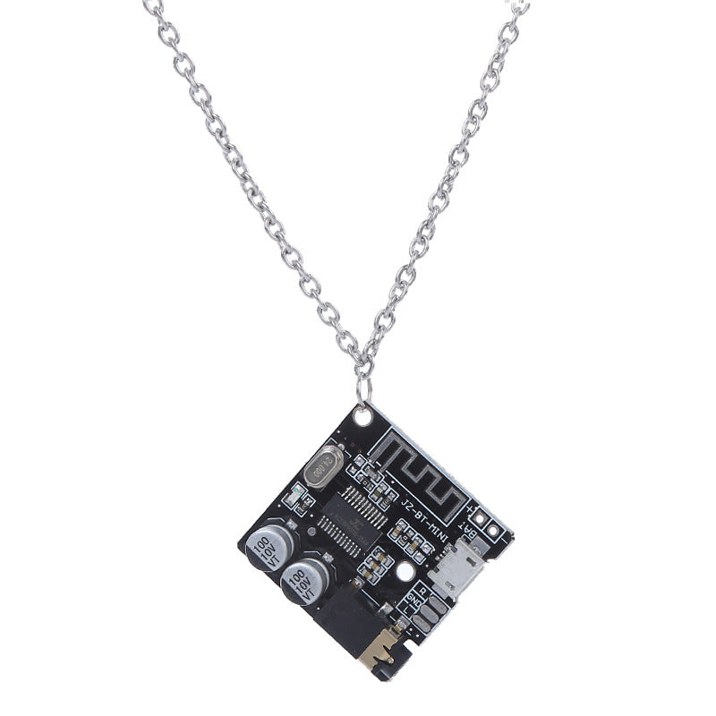 Wholesale Cyberpunk Electronic Hip Hop Necklace Earrings