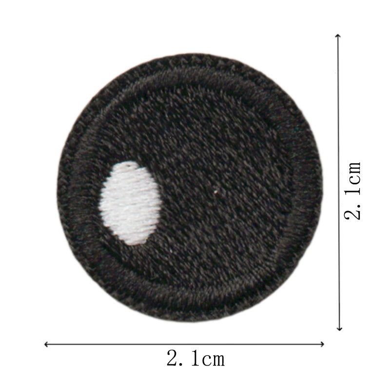 Wholesale Embroidered Cartoon Eye Patches Iron On DIY Decorative Accent For Towels Clothing Craft Supply